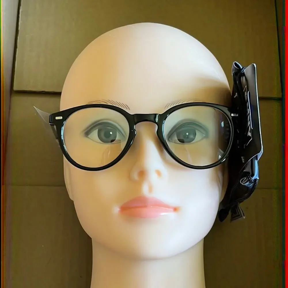 SMNY A Madden Brand Blue Light Round Glasses Black